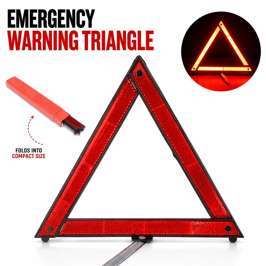 Emergency Exit Sign - Triángulo de Advertencia Plegable para Auto,