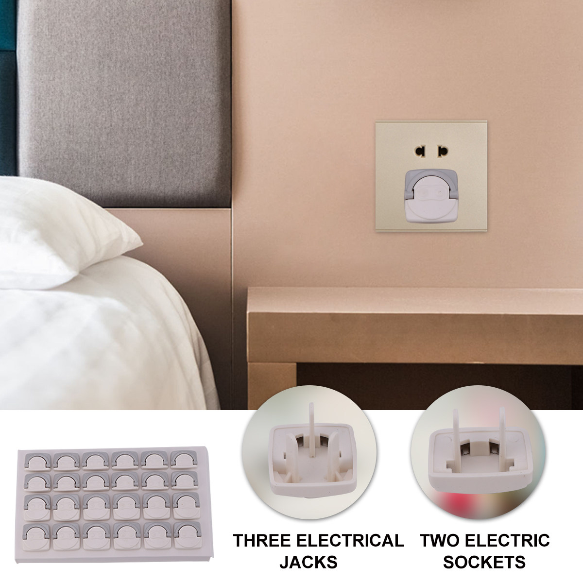 Outlet Cover Baby - Juego de 24 Cubiertas para Enchufes,