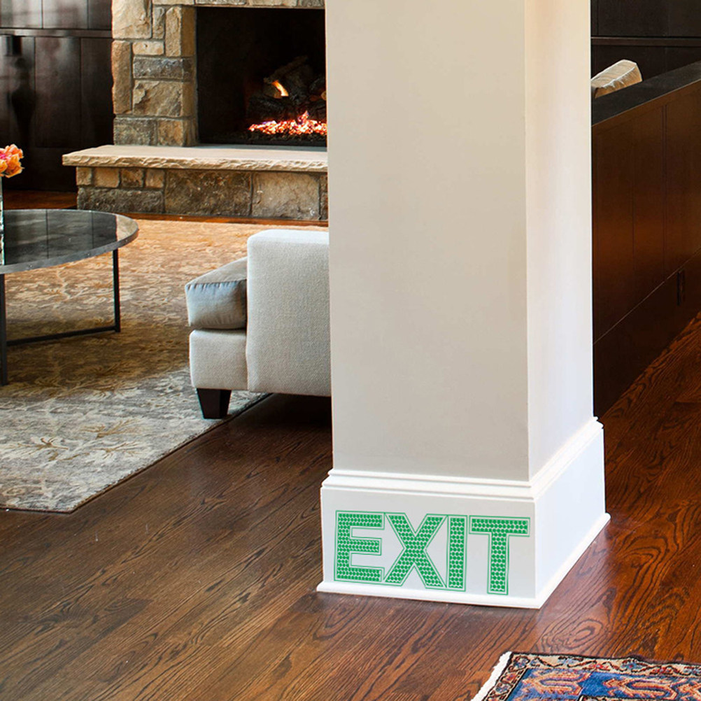 Emergency Exit Sign - Pegatina de pared para salida de