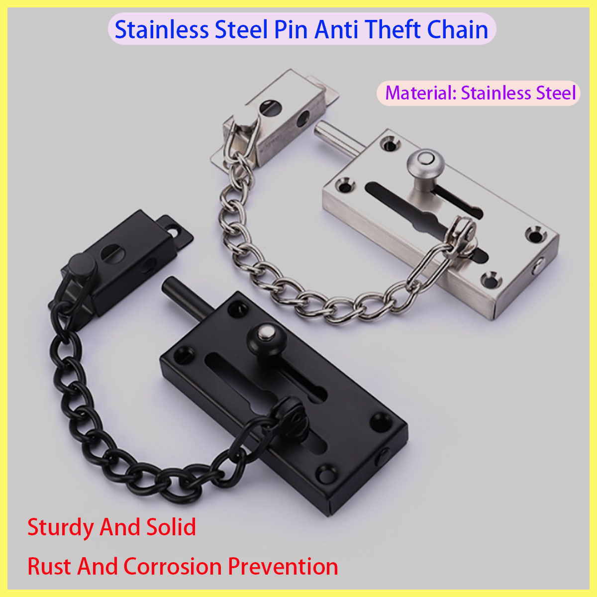 Security Chain Door - Nueva cerradura de puerta de acero