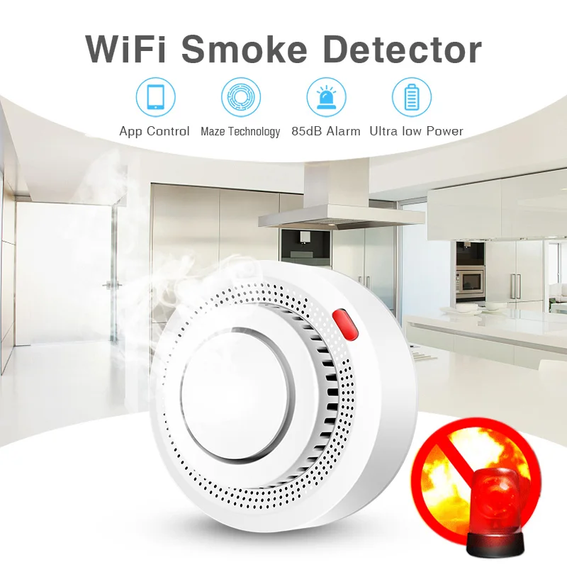 Sensor de Humo Inteligente WiF - Smoke Detector Interconnected reseña y precio