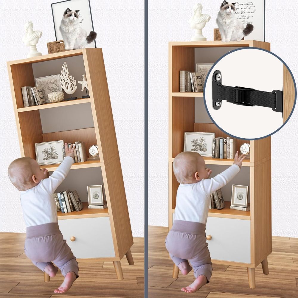 Anclajes para muebles a prueba - Earthquake Anchor Strap reseña y precio