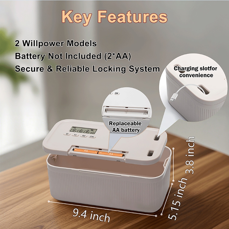 Cajas de bloqueo con temporiza - Medicine Cabinet Lock reseña y precio