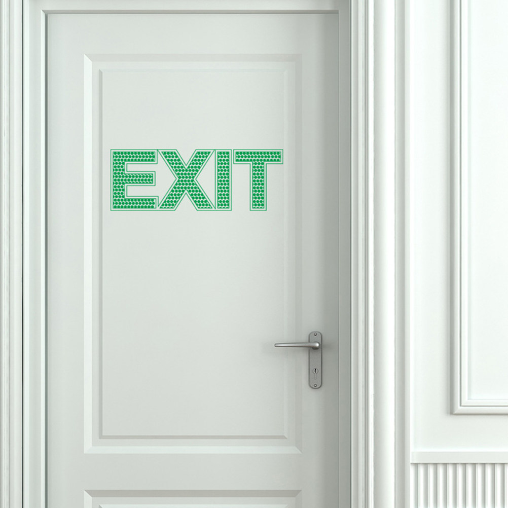 Pegatina de pared para salida  - Emergency Exit Sign reseña y precio