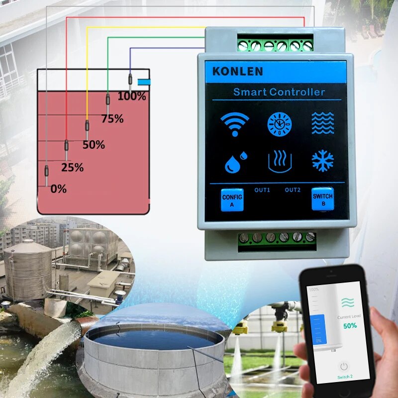KONLEN-Sensor de nivel de Agua - Water Alarm Sensor reseña y precio