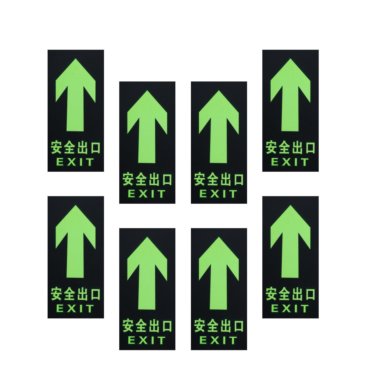 8 pegatinas luminosas de segur - Emergency Exit Sign reseña y precio