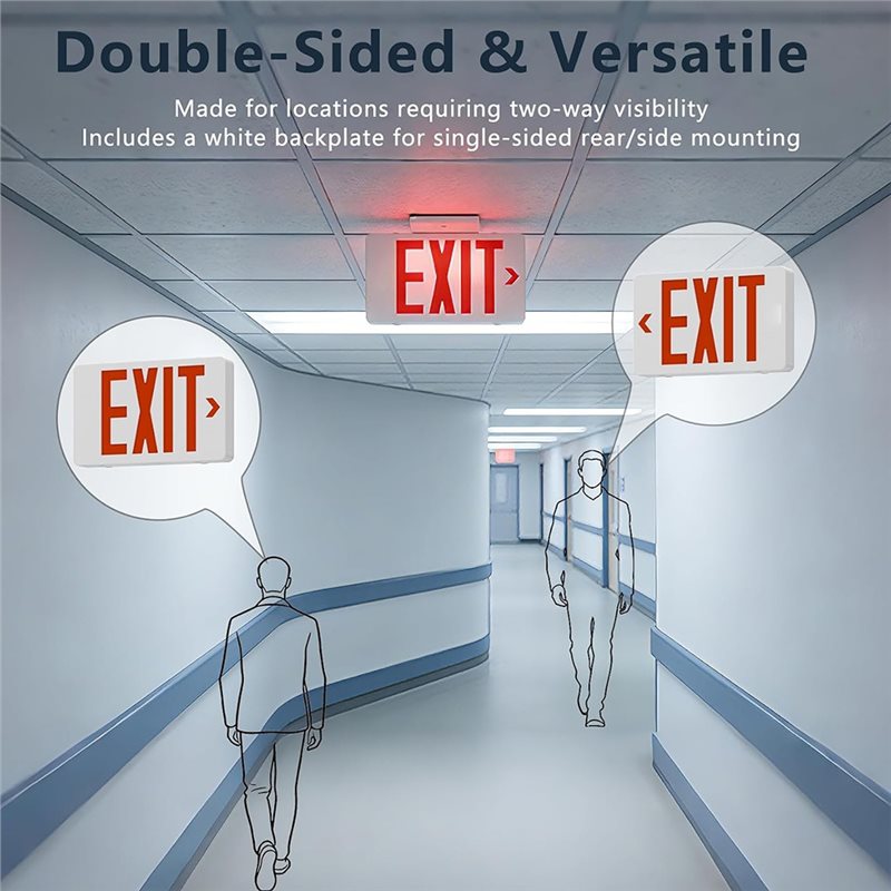 Luz de Salida LED A46U con Cer - Emergency Exit Sign reseña y precio