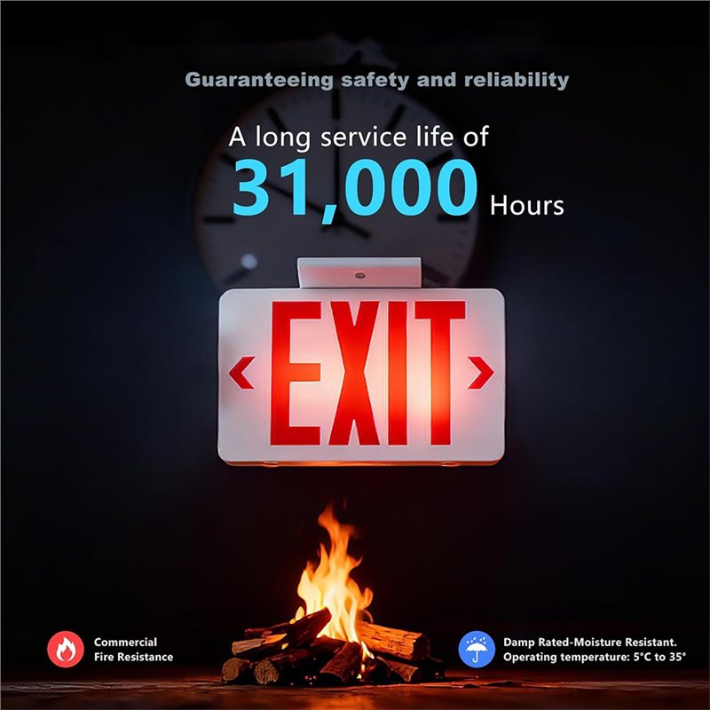 Luz de Salida LED A46U con Cer - Emergency Exit Sign reseña y precio