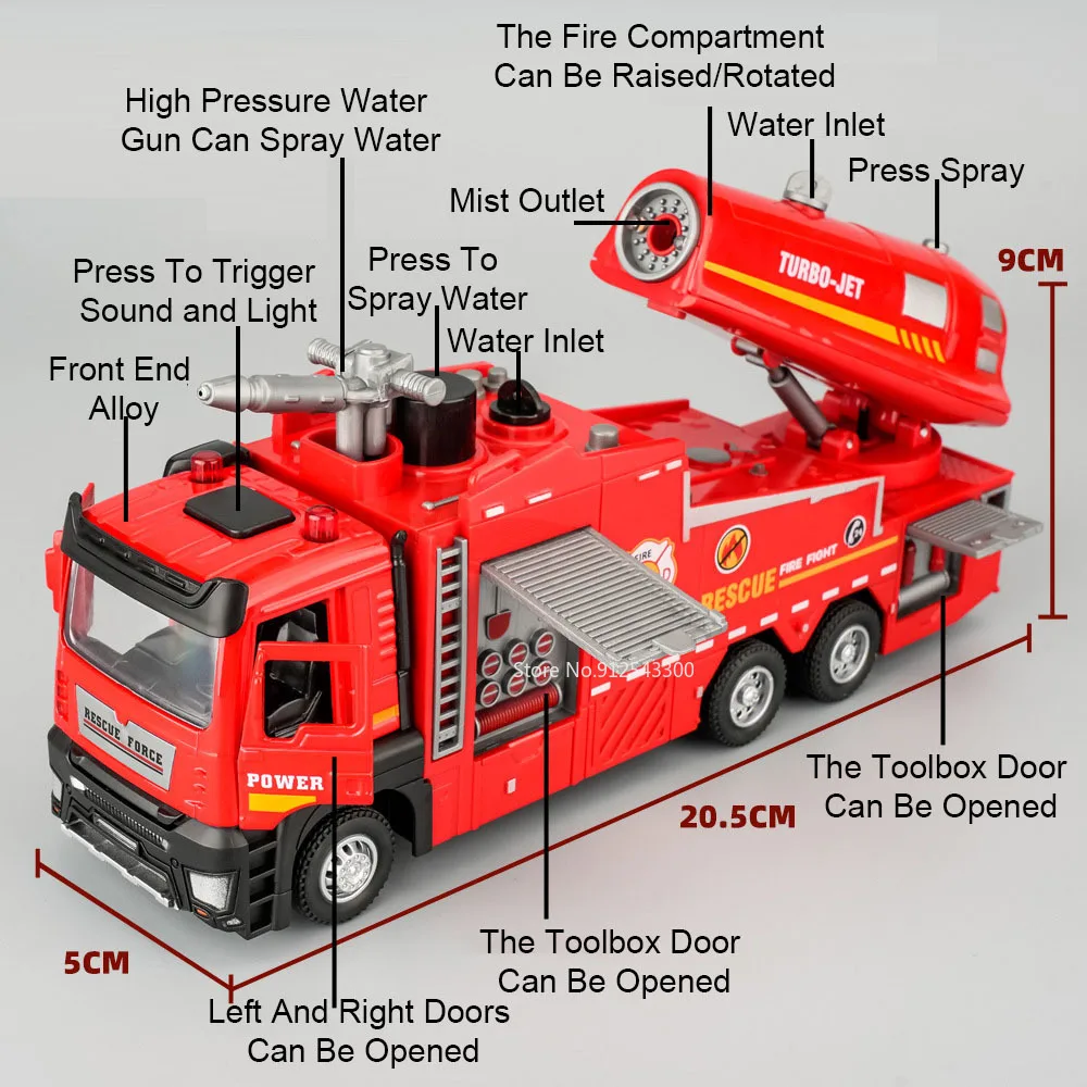 Camión de bomberos con rociado - Fire Escape Ladder reseña y precio