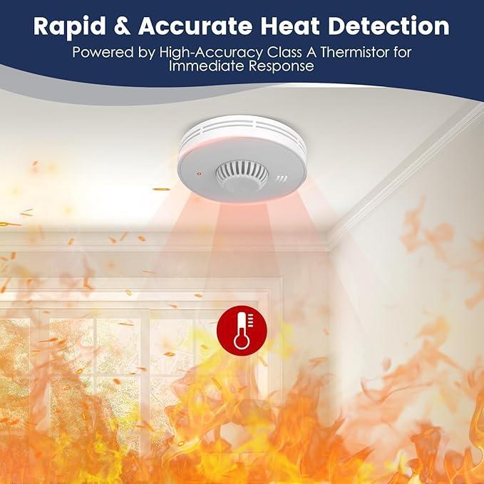 Alarma de humo y calor interco - Smoke Detector Interconnected reseña y precio